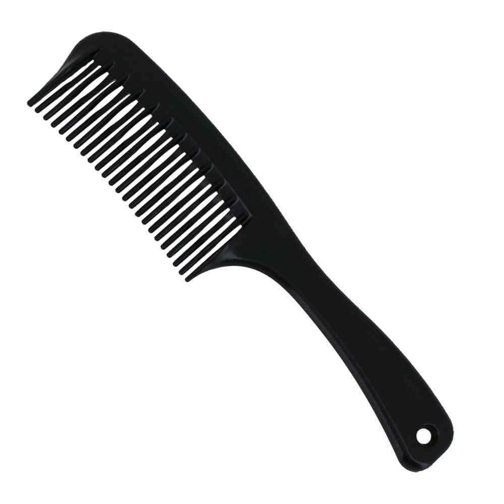 Peigne à huile pour hommes, poignée grande dent démêlante, cheveux bouclés,  tête coiffante, barbe, coiffure, peigne